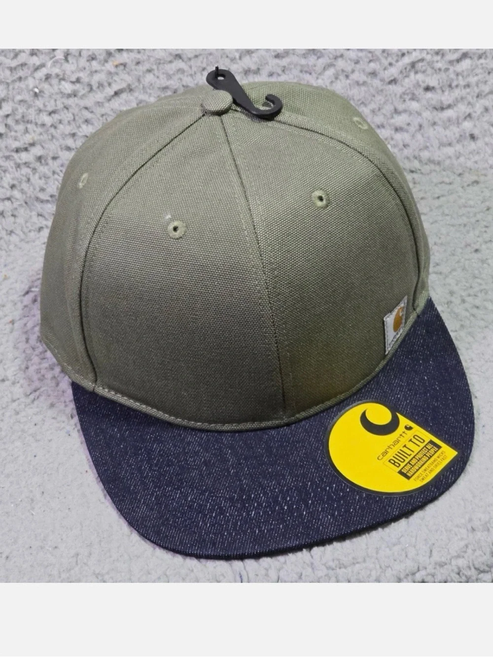 Carhartt Men's Firm Duck Flat Brim Cap.